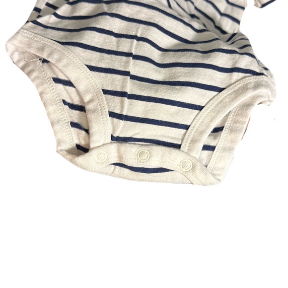 (3️⃣) Carter's Collard Onesies w ⚓️ on Pocket, 6M - Picture 13 of 14